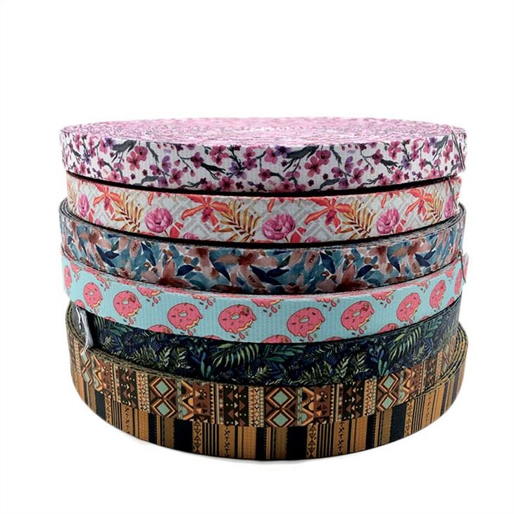 patterned polyester webbing